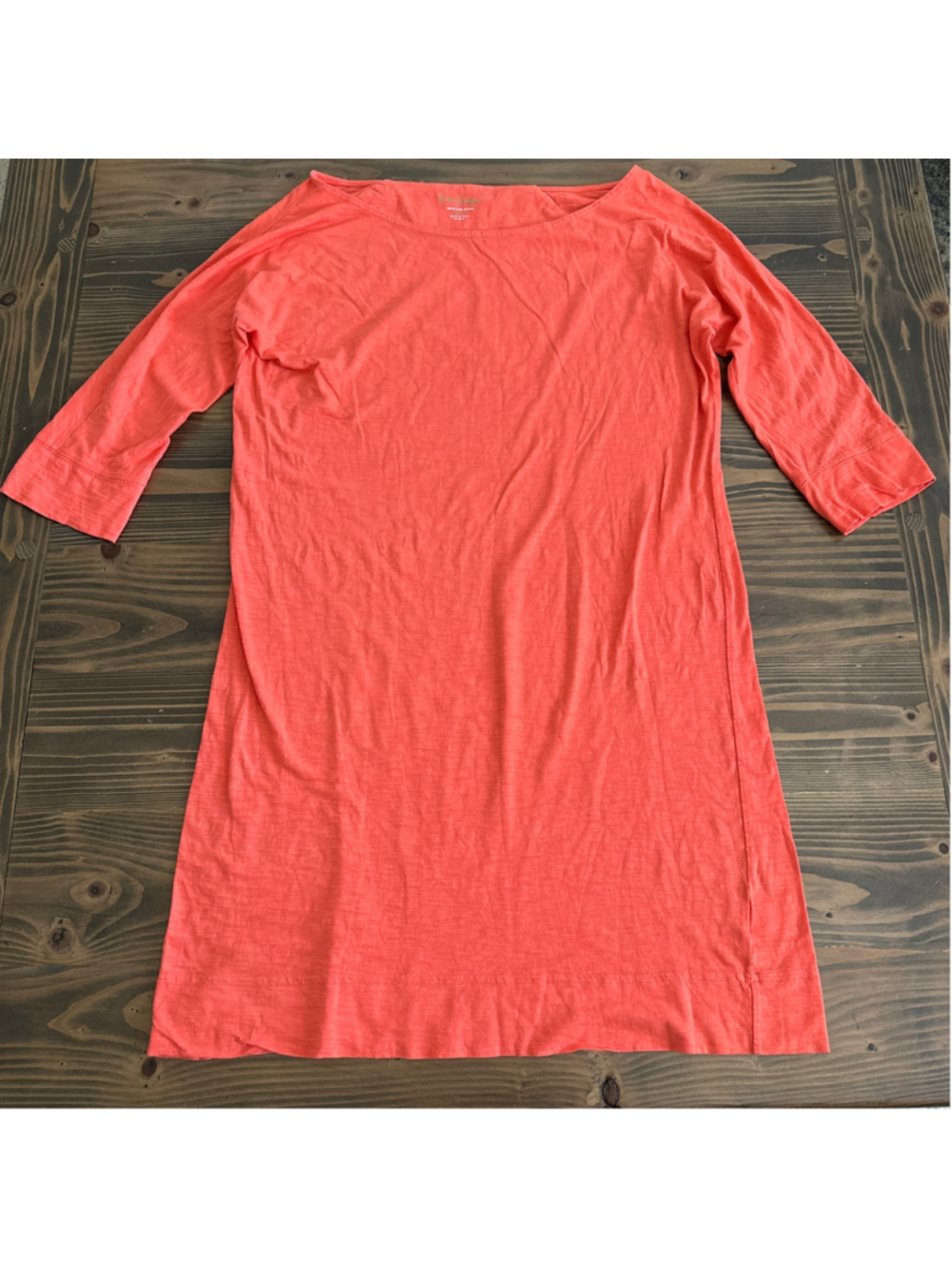 Lilly Pulitzer Cassie Pima Cotton Knit Sheath Dress Tango Orange Size M 2013